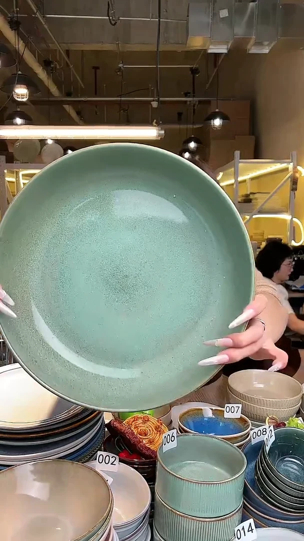 瓷209 外贸尾货高温釉下彩陶瓷餐具默认微瑕