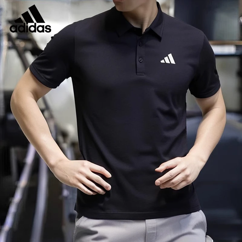 adidas/阿迪达斯速干短袖男士男款t恤新款运动polo杉休闲半袖夏季