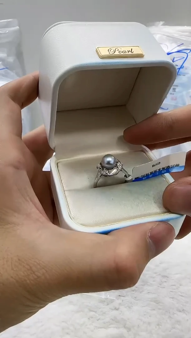 【闪购商品】海水珍珠DA银S925镶嵌珍珠 c378