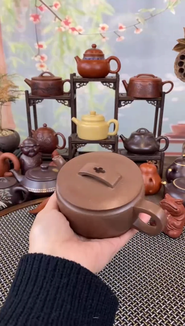 茶壶紫砂底槽清汉瓦160cc