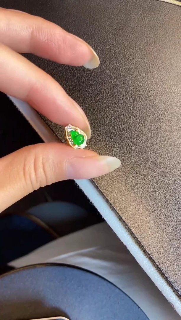 吊坠(不含链)银S925镶嵌翡翠1