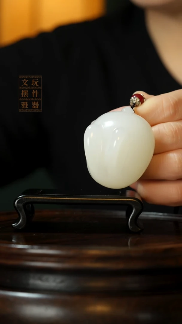 玉《前途似锦》手把件摆件