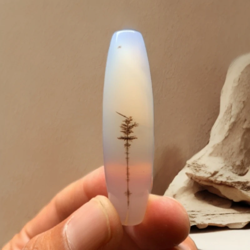 天然玛瑙风景小树