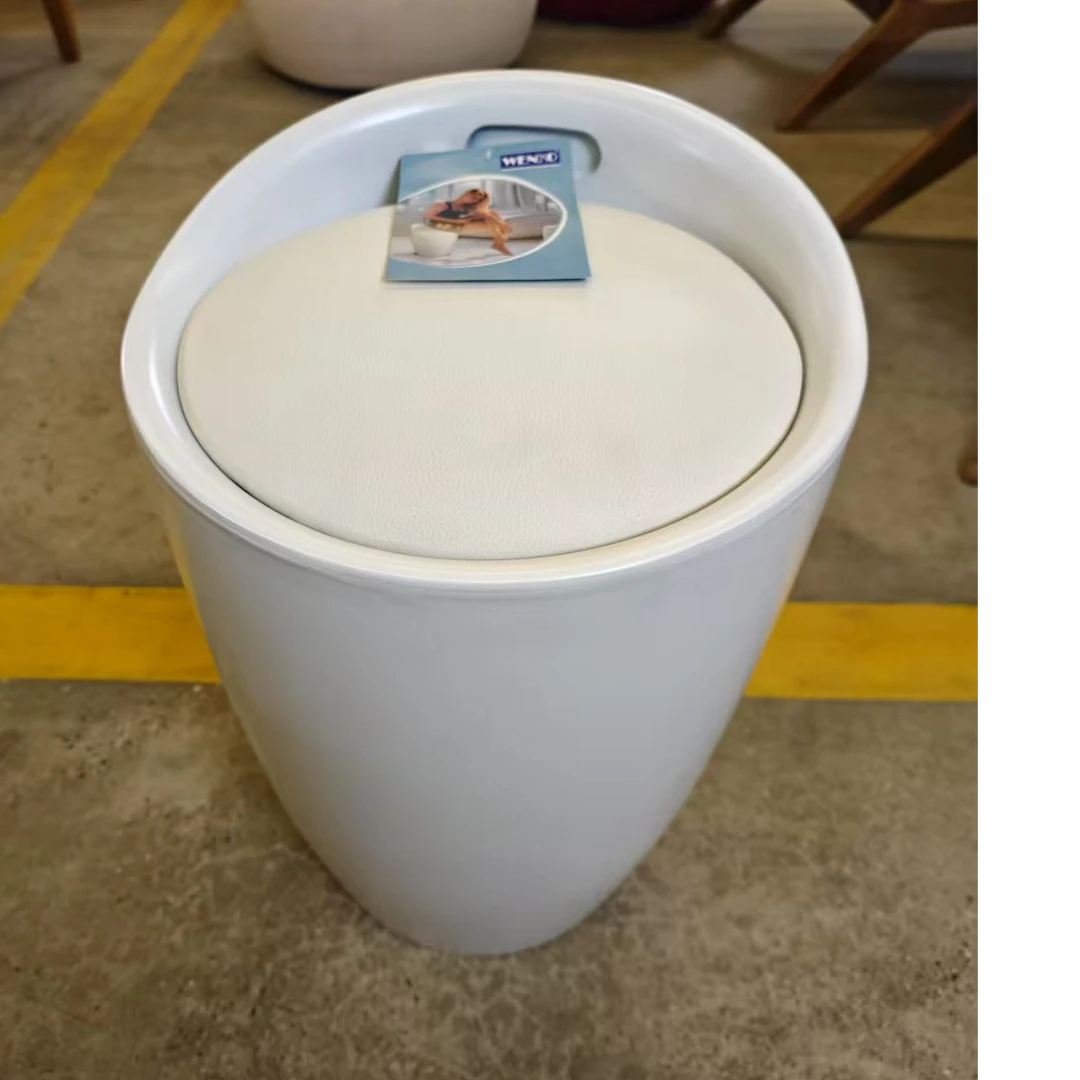 abs换鞋凳梳妆美甲凳子沙发凳储物穿鞋搁脚墩子酒桶椅收纳椅子