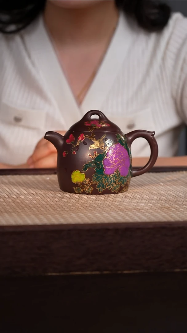 茶壶紫砂黑墩头 290cc