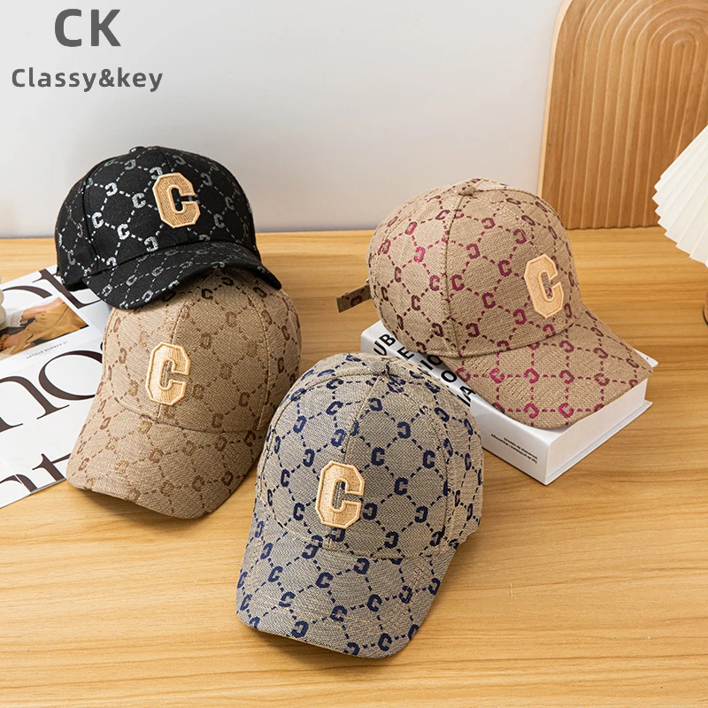 Classy key新加坡设计师联名款春夏字母C刺绣百搭休闲时尚棒球帽