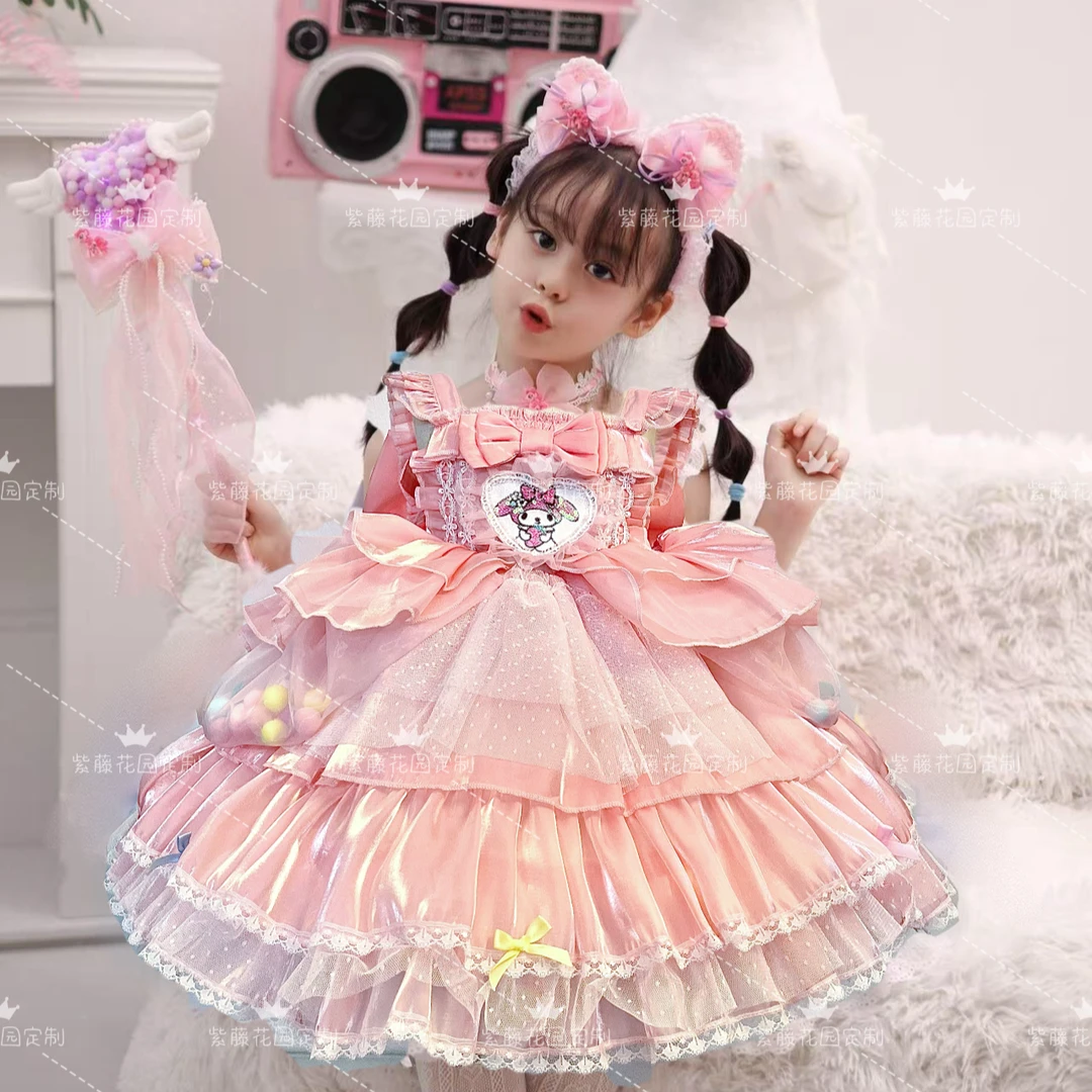 女童四季款洛丽塔儿童生日公主裙女孩夏季绝美昭和礼服美乐蒂裙子