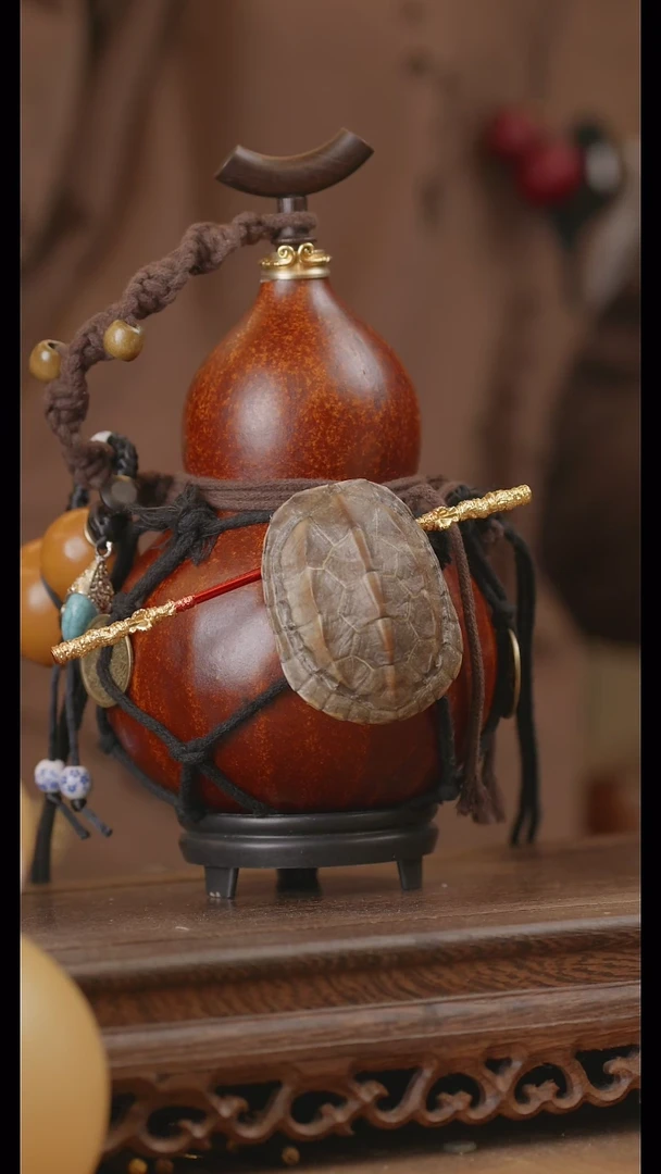 【闪购商品】150号精品天然大漆工艺防渗内胆酒葫芦~