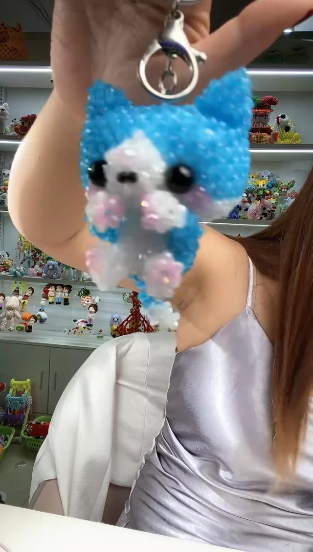 玻璃2743 卡4水晶蓝猫材料包