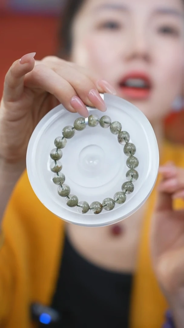 【闪购商品】水晶手链未镶嵌c193 绿幽灵手链9mm+