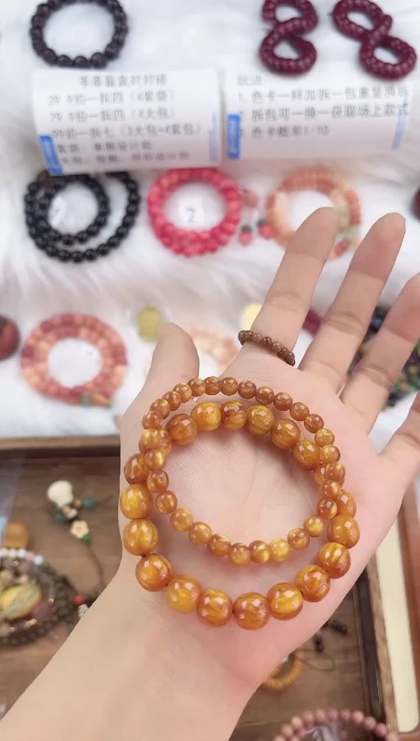 【闪购商品】菩提手串/手链金丝柳组合手串132