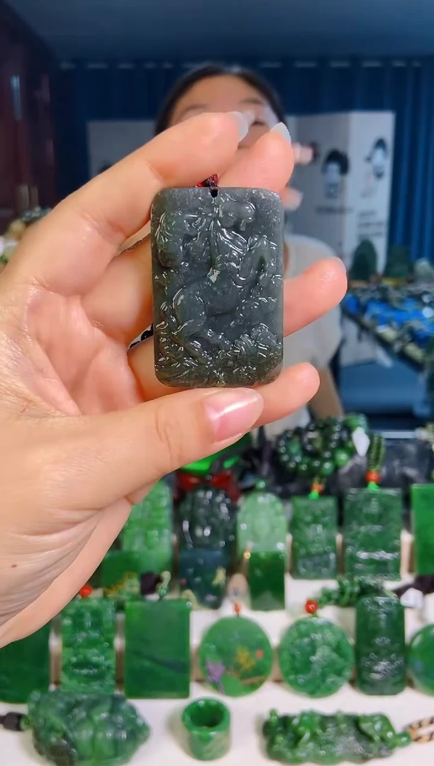 和田玉未镶嵌挂件1