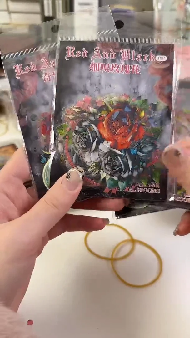 1-9 红与黑贴纸 5款