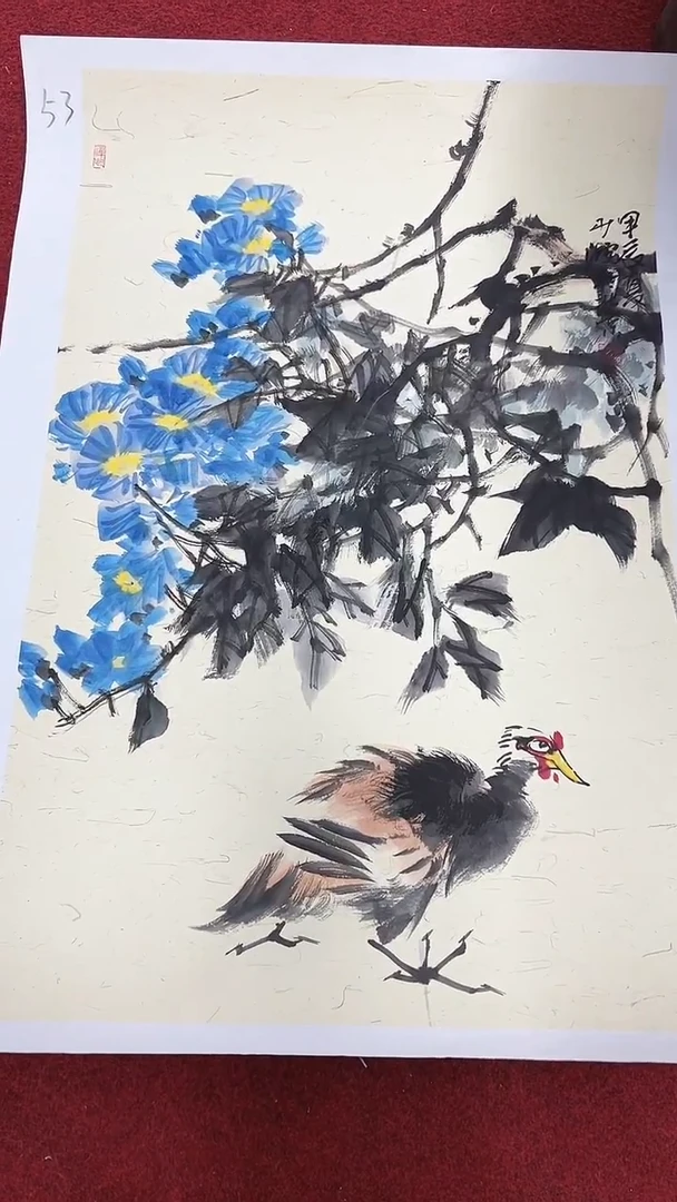 国画李少波/国画/花鸟