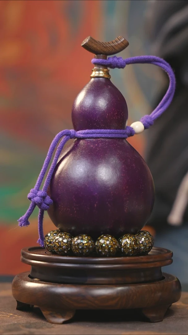 【闪购商品】YR207大漆酒葫芦不包手串及旋转底座