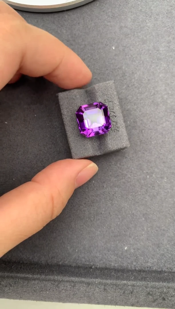 未镶嵌珠宝半成品紫晶10.8ct紫水晶  定制  GH