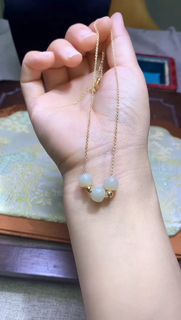 和田玉未镶嵌颈饰多样性发一件254