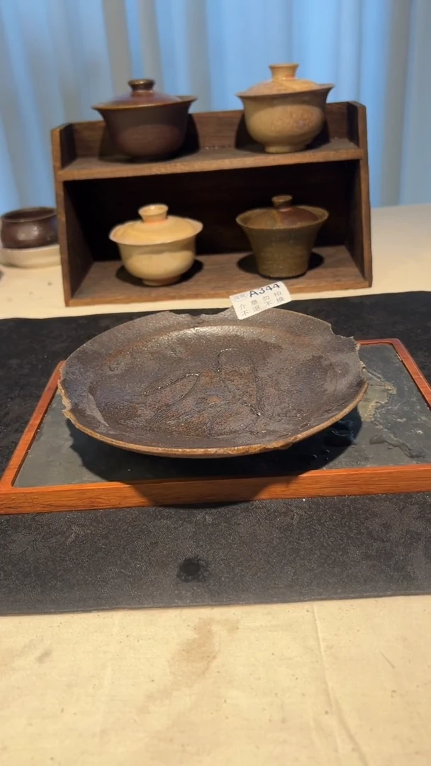 景德镇柴烧裸烧全手工壶承344