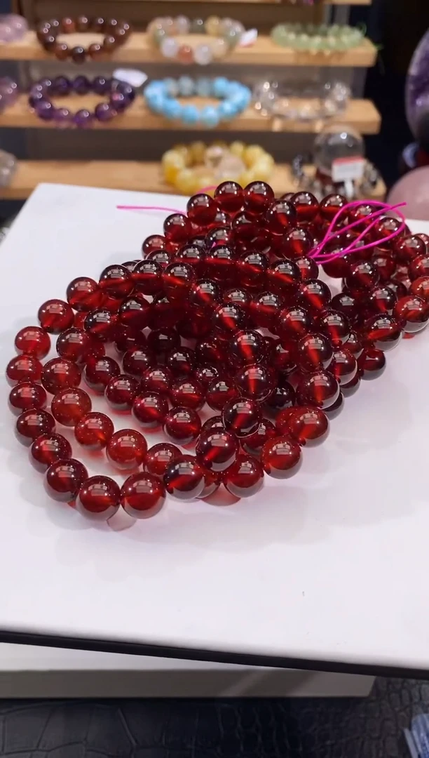 手链未镶嵌石榴石石榴石手链10mm多样性发一