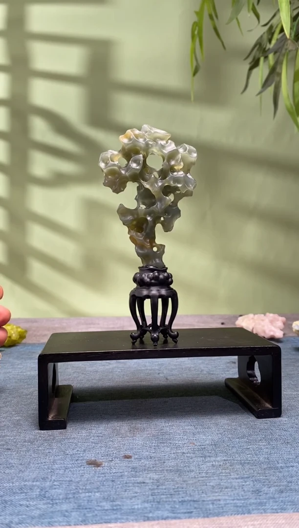 石材说**？树脂底座 石头是辽宁丹东晶