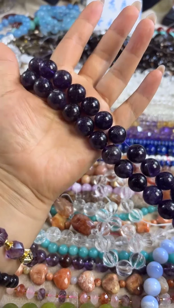 未镶嵌玛瑙/玉髓珠宝半成品卡14 乌拉圭紫水