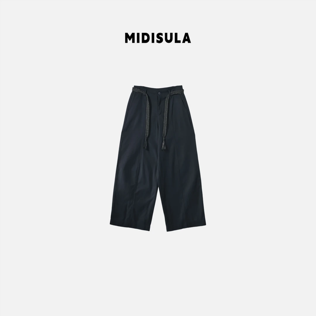 MDSL·新款时尚阔腿洋气显瘦三角直筒老钱风松弛感女装贵气01561