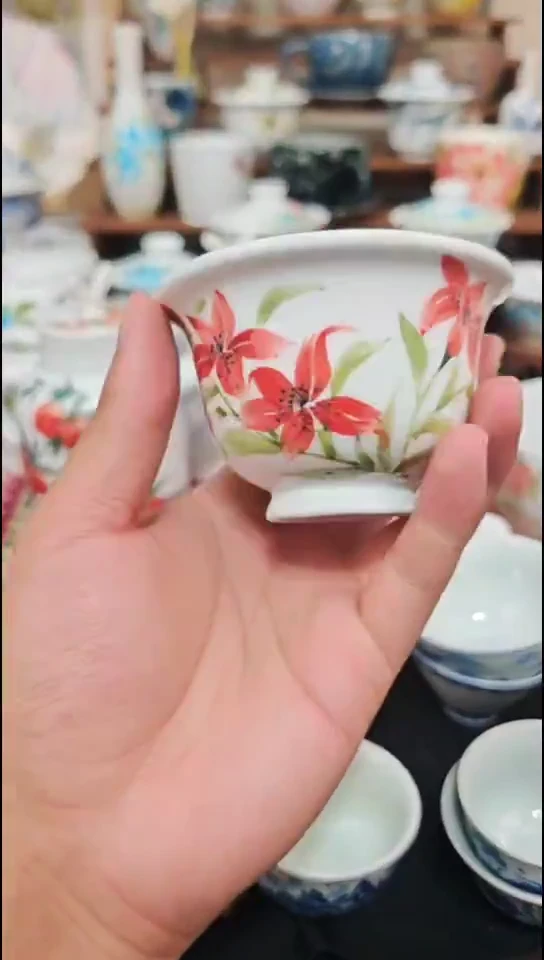 摆件陶瓷景德镇高温釉下陶瓷