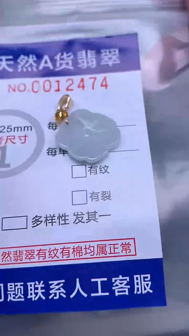 翡翠未镶嵌吊坠(不含链)1