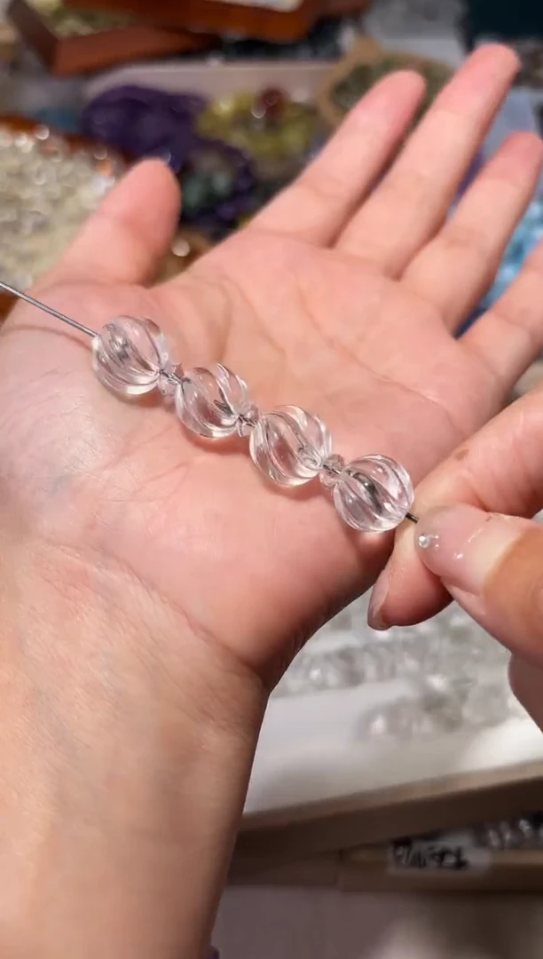水晶手串未镶嵌白水晶扭扭珠一个卡12福利