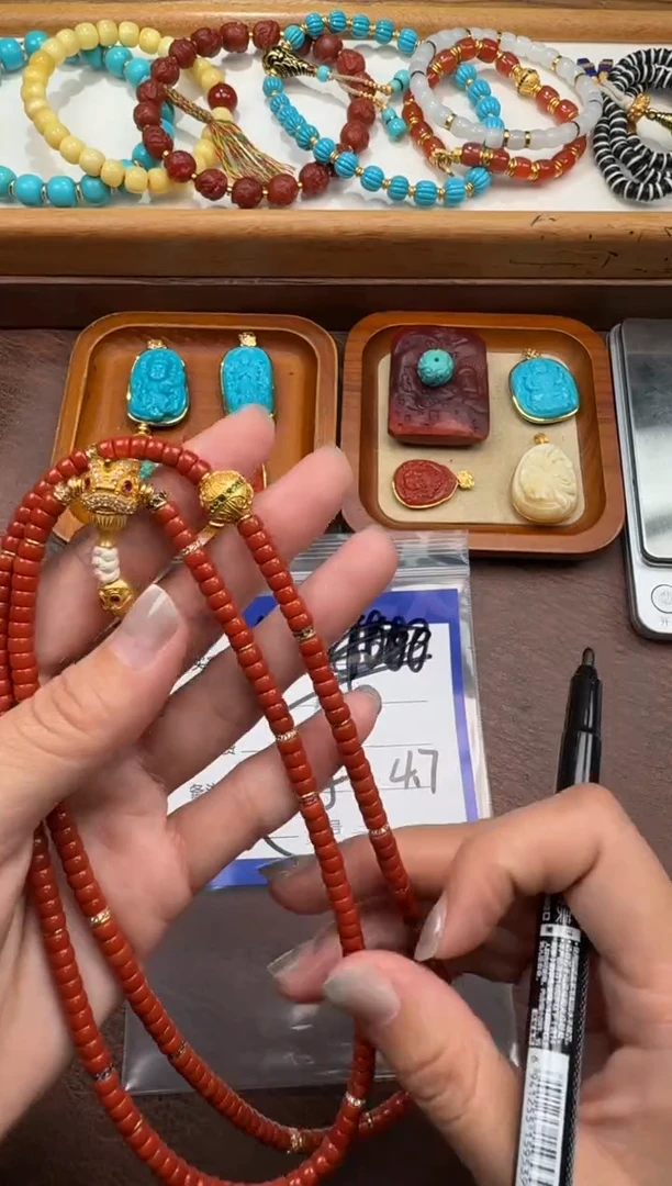 未镶嵌绿松石手串手串茉**~手串手串