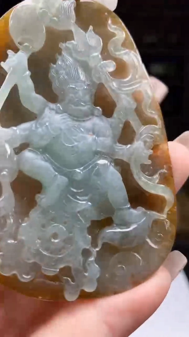 定制翡翠未镶嵌1015ry-毛货挂件42