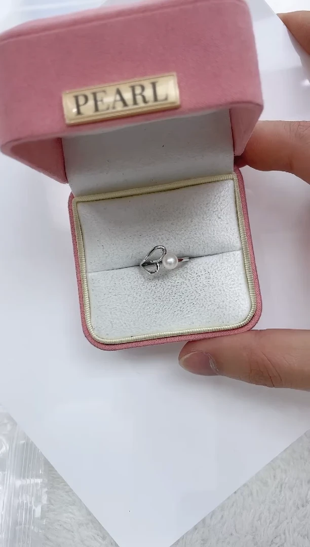 【闪购商品】海水珍珠戒指银S925镶嵌海水珍珠戒指