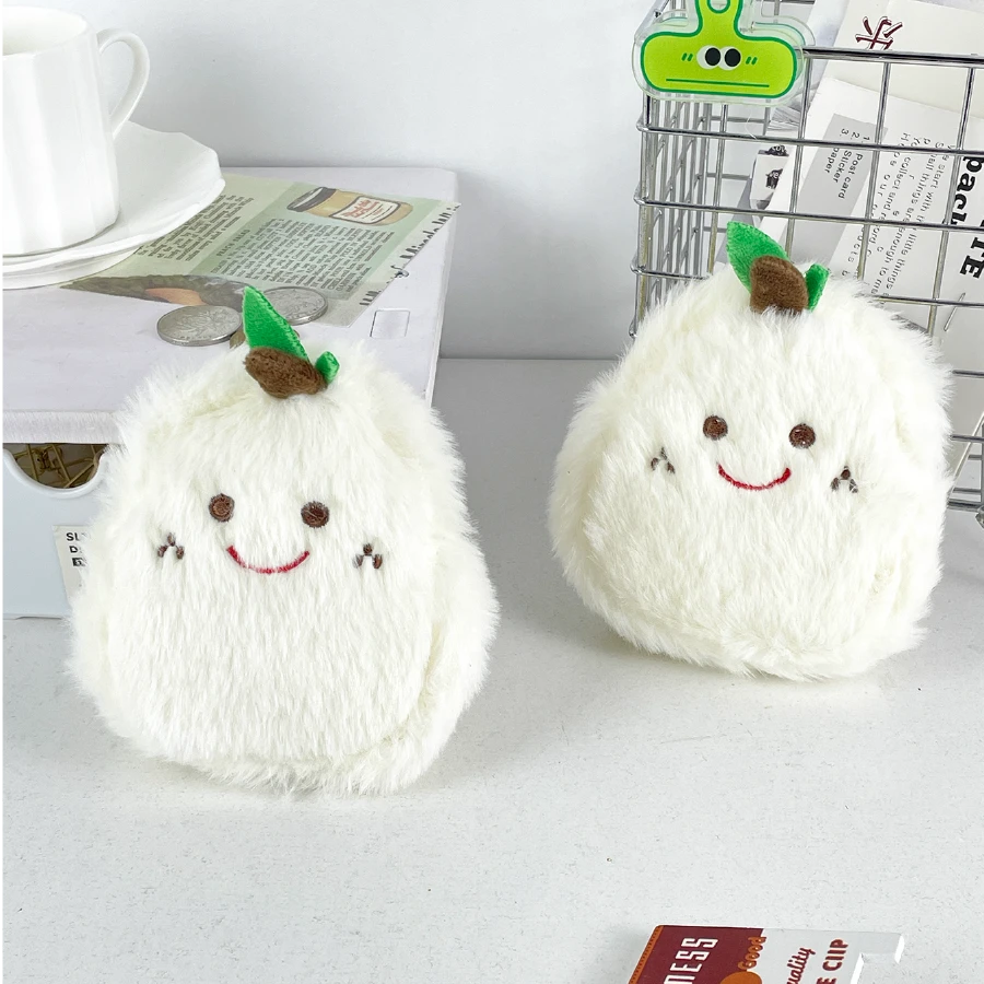 毛绒可爱雪梨零钱包毛绒公仔尺寸钥匙扣零钱口红便携小包同学礼物