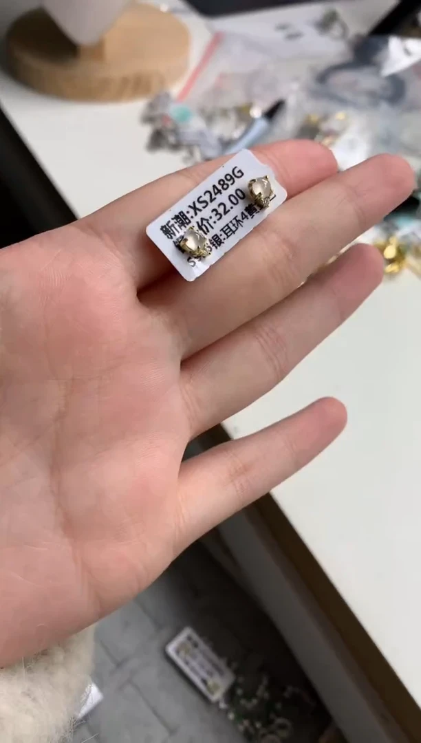 银S925镶嵌戒指翡翠耳饰1