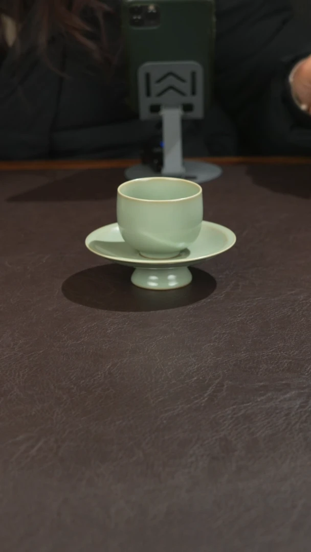 瓷宣宝汝瓷原矿原釉手工作品