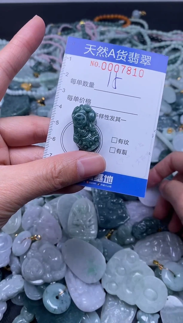 颈饰未镶嵌翡翠天然A货翡翠007810