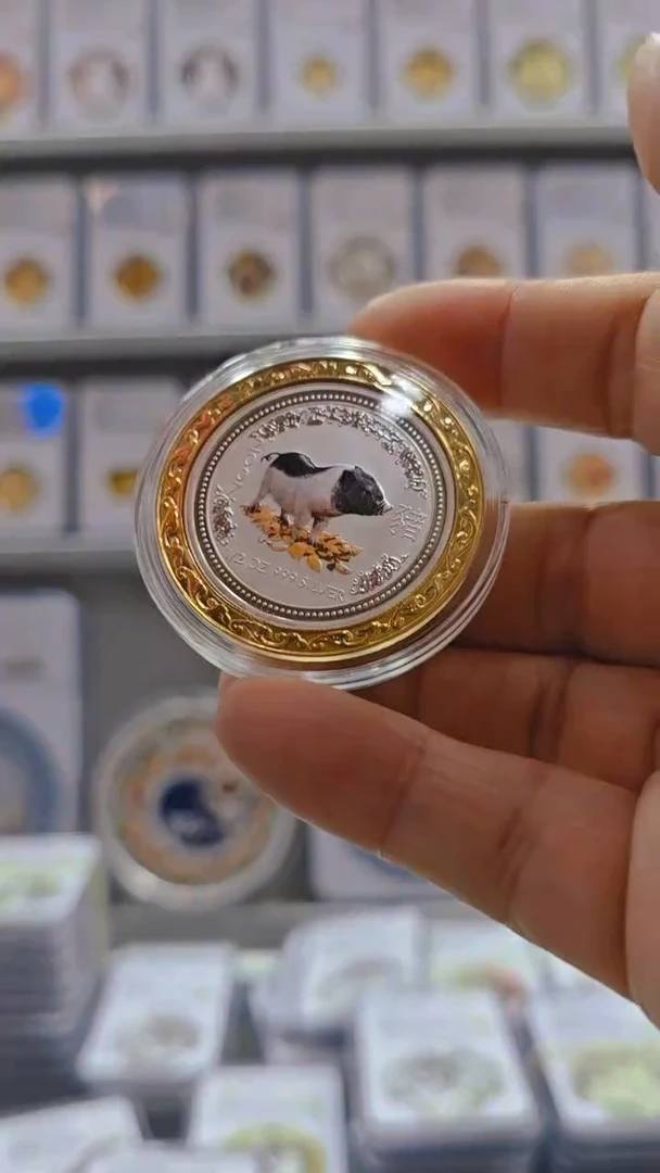 纯银澳大利亚猪1/2银