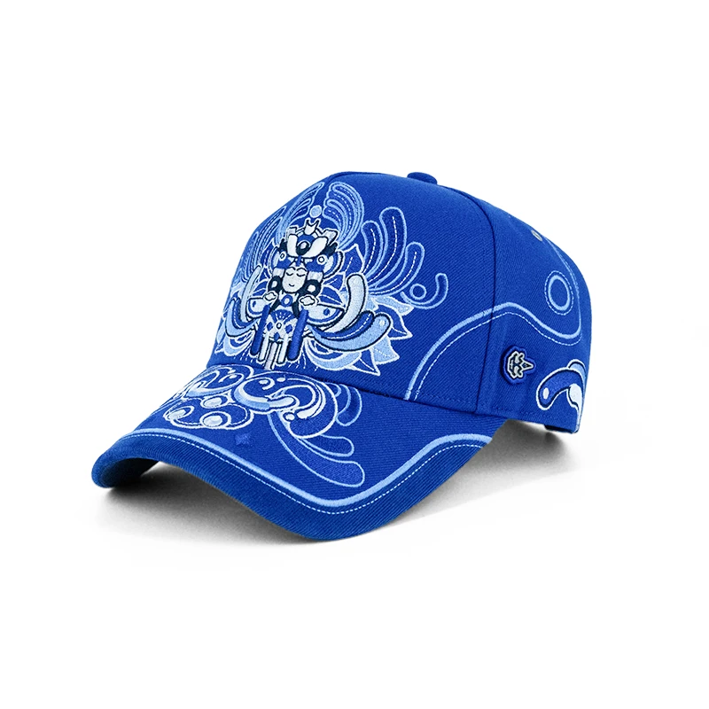 SJLAB金标妈祖系列MANDARIN高冠重工刺绣加长加宽弯檐潮流棒球帽