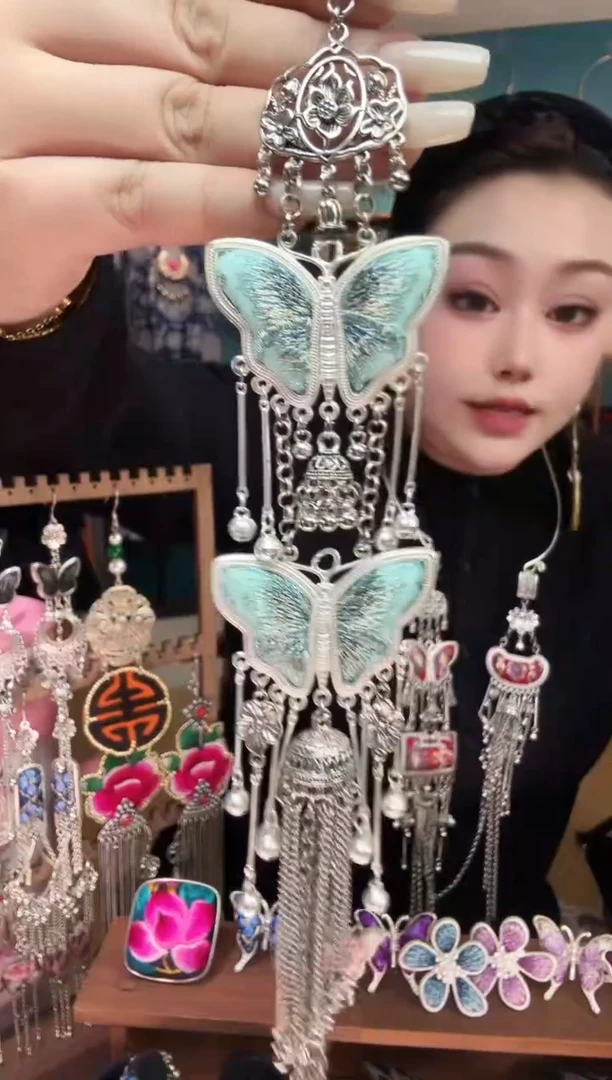 刺绣纯手工民族风刺绣压襟