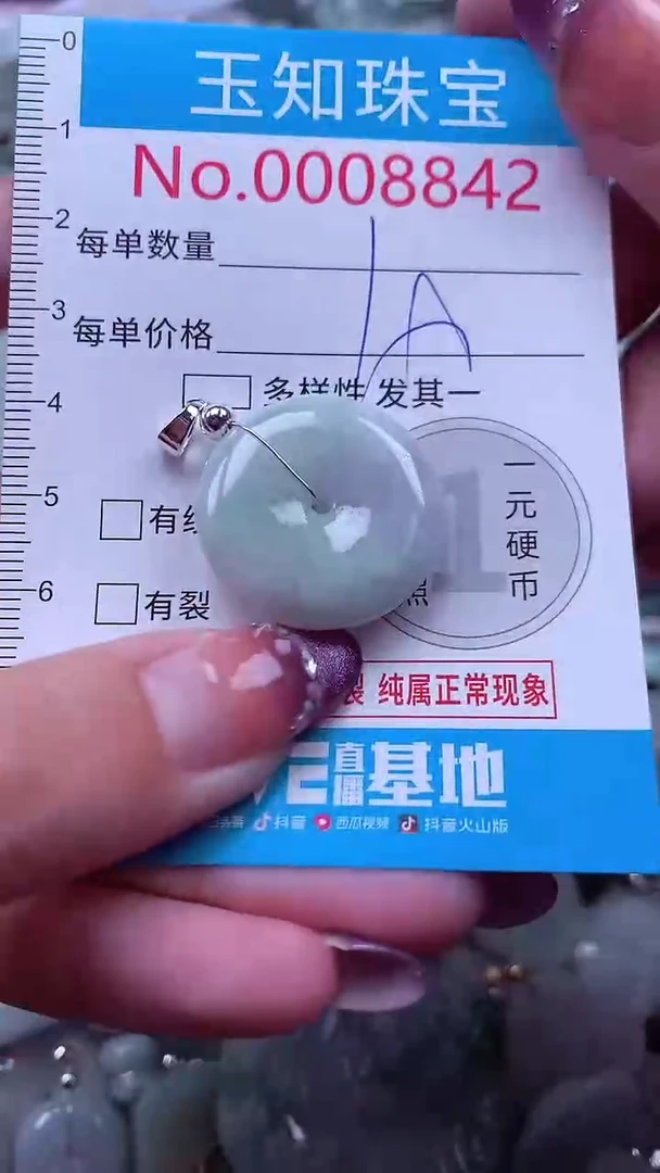翡翠未镶嵌吊坠(不含链)8842