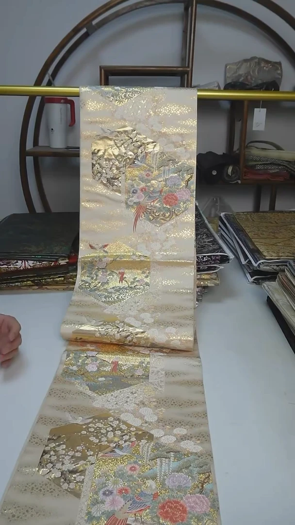 织绣14西阵织六通花鸟