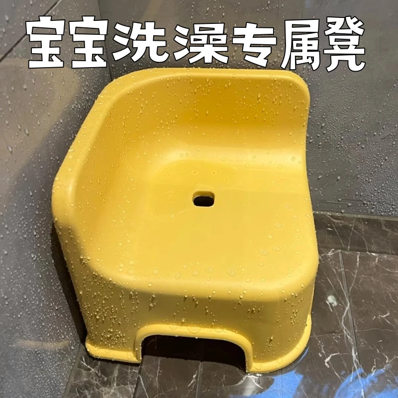 不占空间浴室卫生间洗澡专用凳子椅子可叠放家用加厚现代简约防滑
