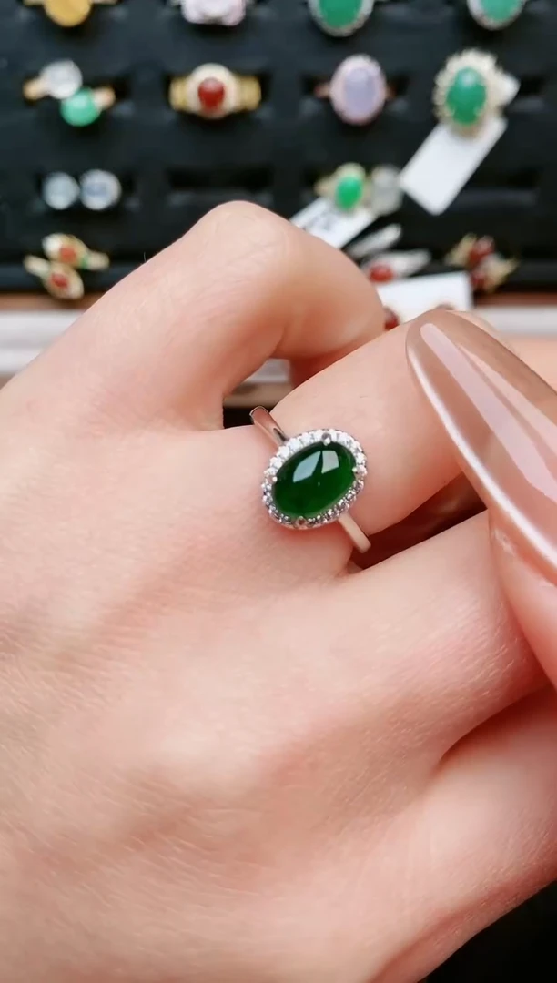 【闪购商品】翡翠戒指银S925镶嵌.....