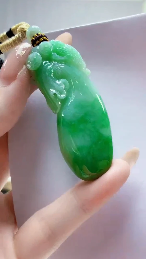 未镶嵌定制翡翠4898jw-毛货挂件169