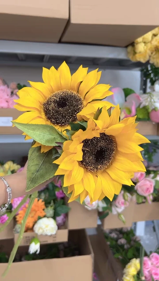 2枝手感保湿向日葵