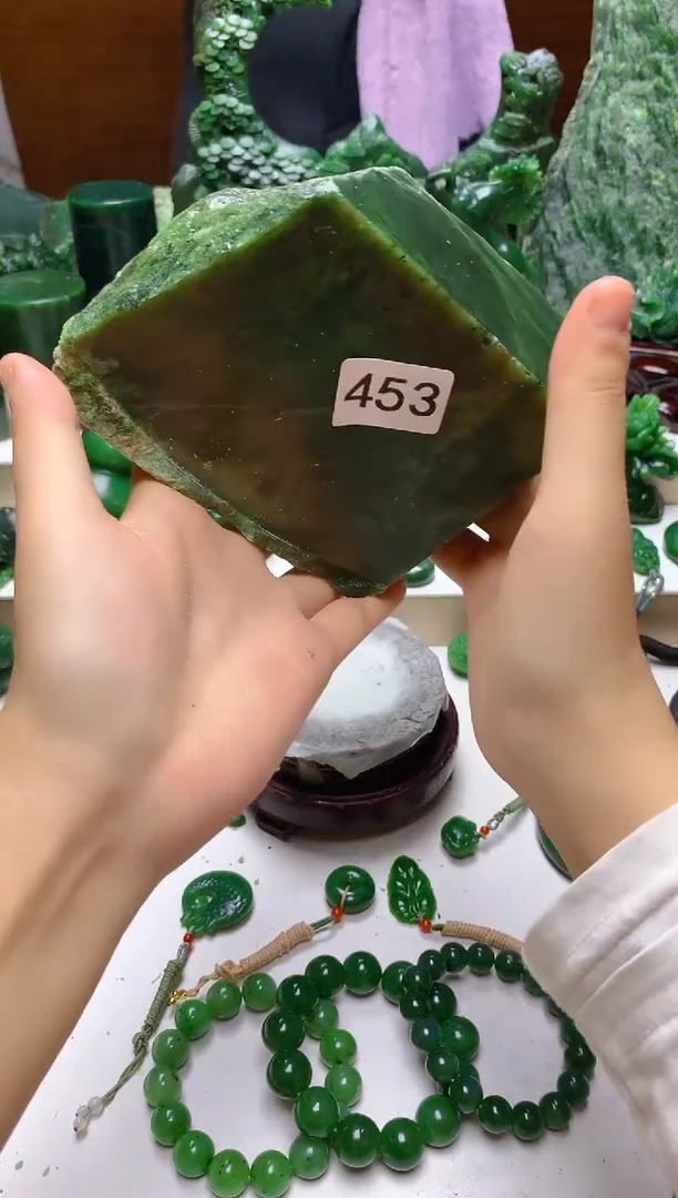 未镶嵌和田玉珠宝半成品1