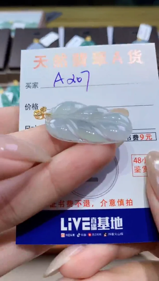 颈饰未镶嵌翡翠天然缅甸翡翠A货挂件