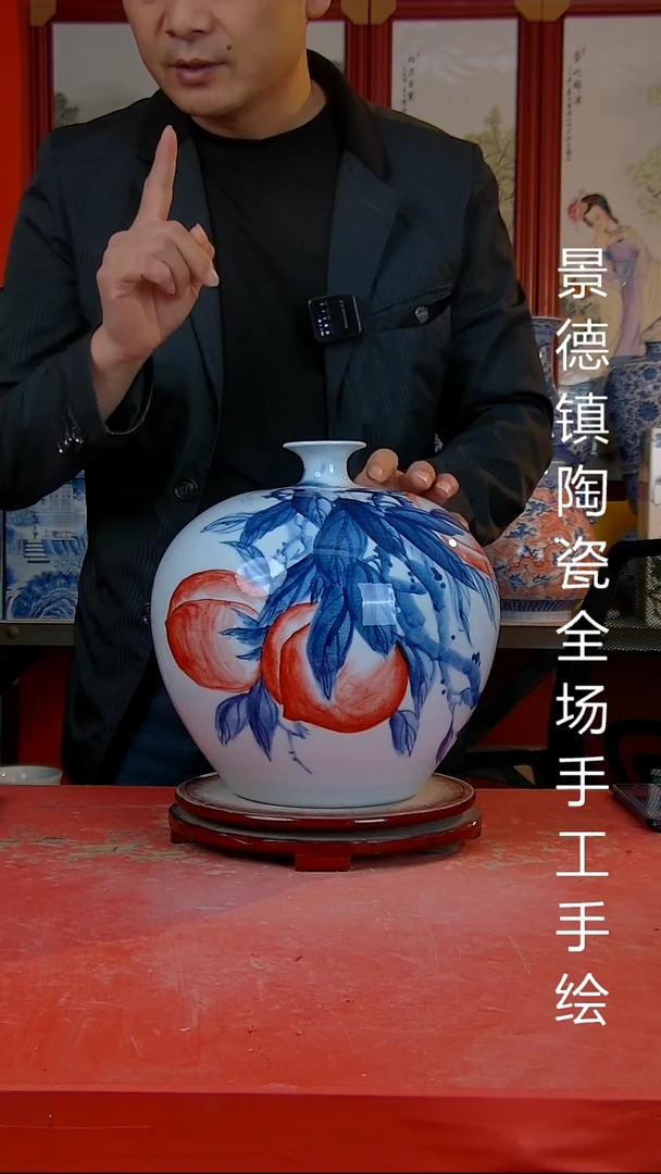 摆件景德镇陶瓷 全场手工手绘