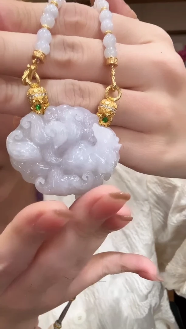 颈饰未镶嵌翡翠国风