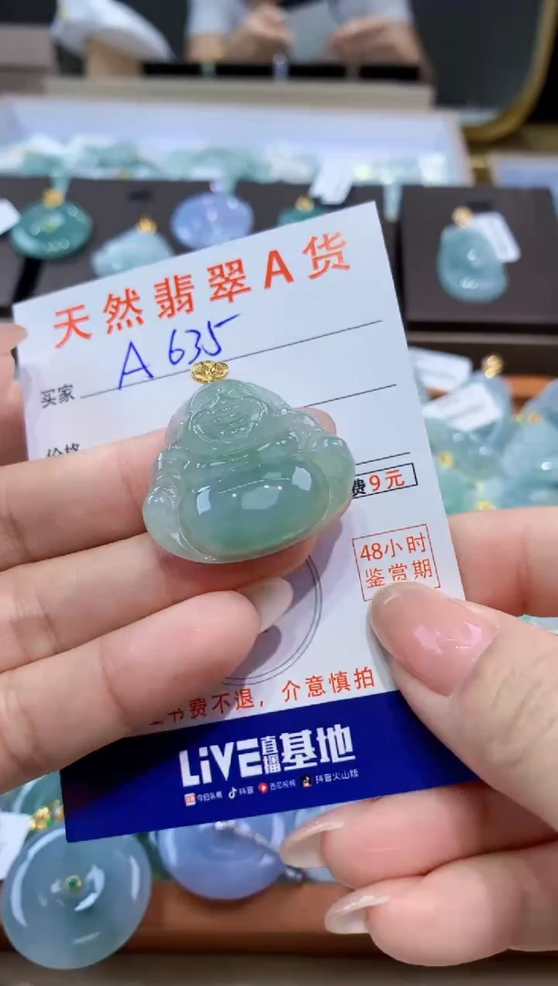 颈饰未镶嵌翡翠天然缅甸翡翠A货挂件